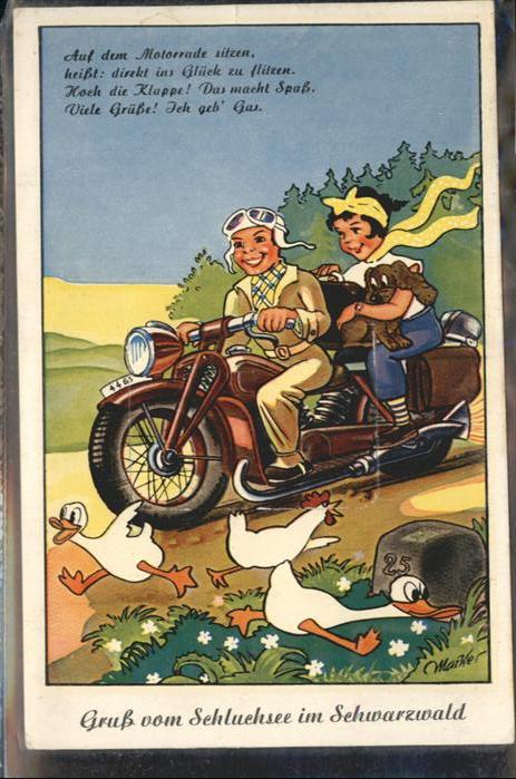Schluchsee Enten Motorrad Leporello