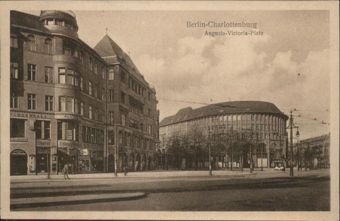 Charlottenburg Augusta Victoria Platz