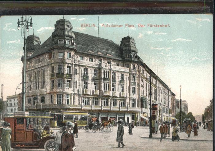 BERLIN  CITY Potsdamer Patz Fuerstenhof Kutsche
