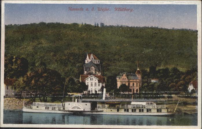 Hameln Weser Klütberg Schiff