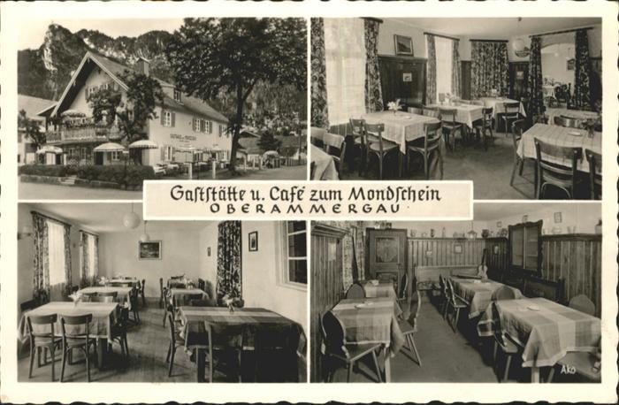 OBERAMMERGAU Bayern #ae qCafe Mondschein