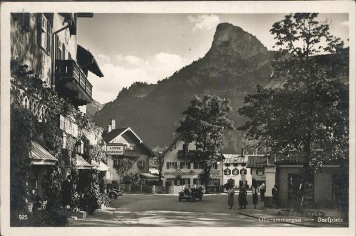 OBERAMMERGAU Bayern Dorfplatz