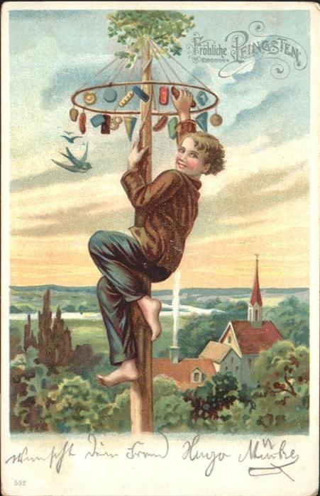 Pfingsten Pentecost Pentecote Kind Junge