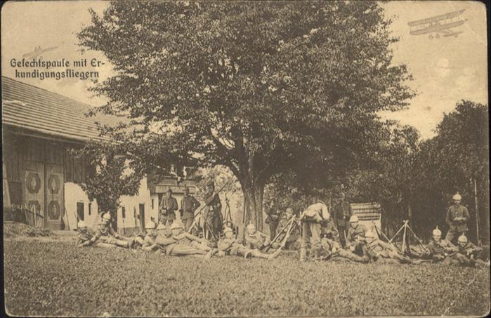 Soldatenleben Gefechtspause Erkundigungsflieern Flugz