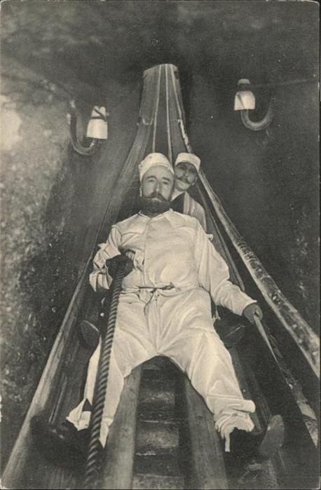 Bergbau Mining Dürnberg Rutschbahn Salzbergwerk