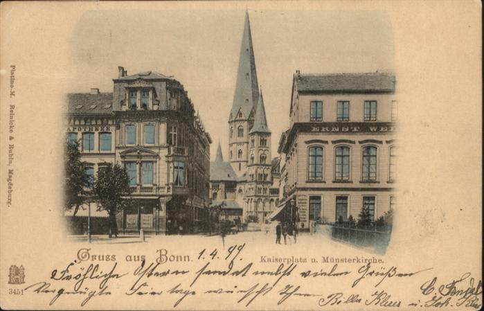 Bonn Rhein Kaiserplatz Münster Kirche