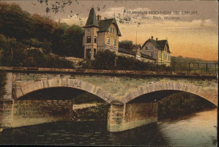 ERFURT CITY Kurhaus Hochheim Bruecke