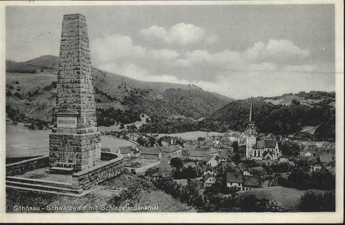 Schoenau Schwarzwald Schlageter Denkmal