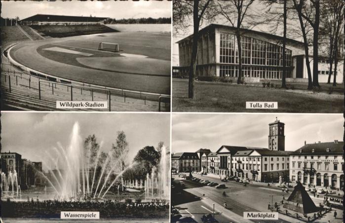 Karlsruhe Baden Tulla Bad Marktplatz Wasserspiele Wildp