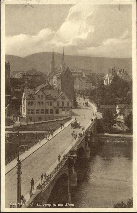 Saalfeld Saale Brücke Kutsche