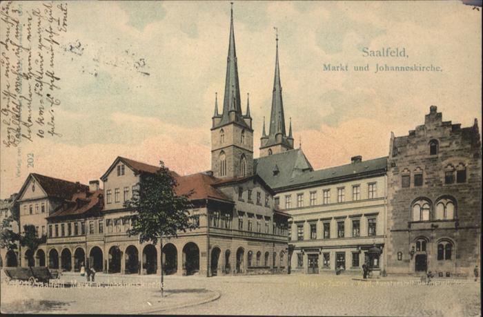 Saalfeld Saale Markt Johannes Kirche