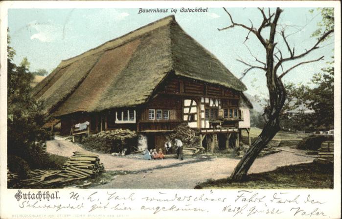 Gutach Schwarzwald Gutach_Breisgau Bauernhaus Gutachtal