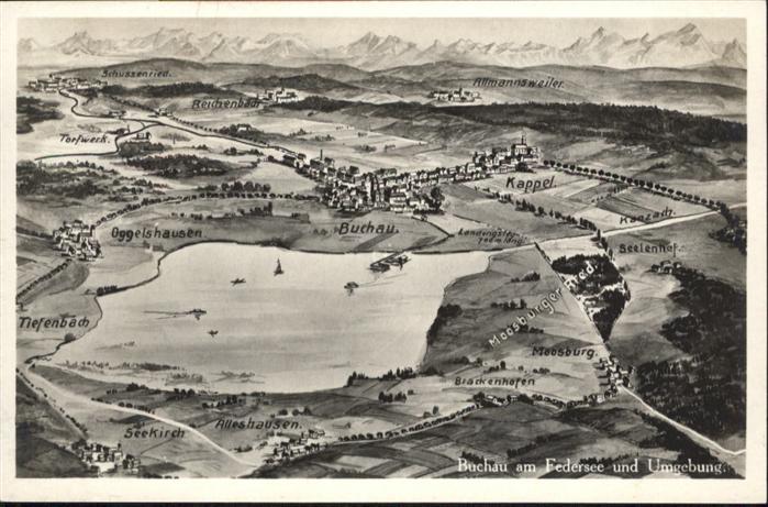 Bad Buchau Federsee Fliegeraufnahme