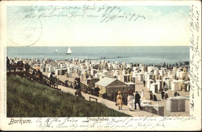 BORKUM Nordseebad Niedersachsen Strandleben