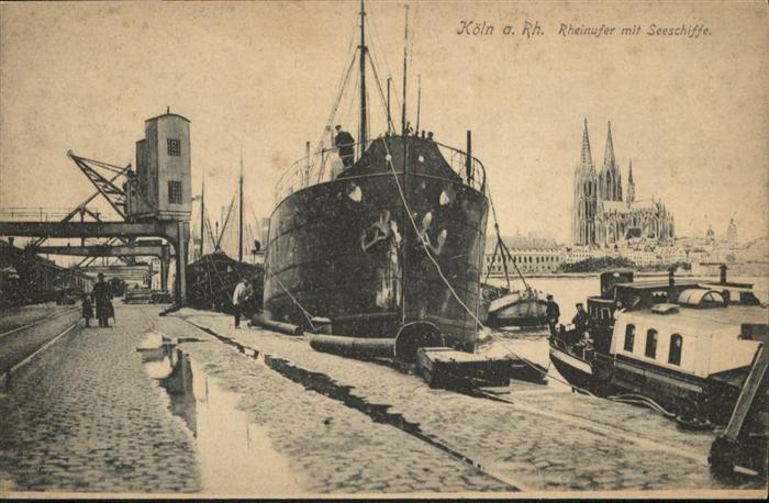 Koeln Rhein Seeschiffe