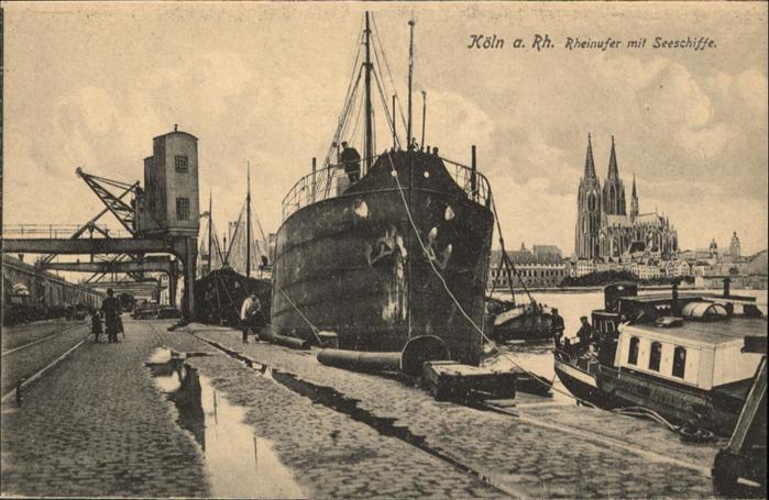 Koeln Rhein Seeschiffe