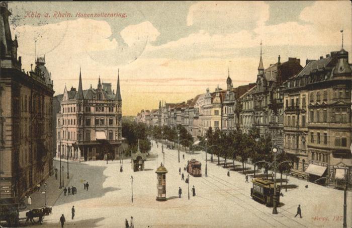 Koeln Rhein Hohenzollernring Strassenbahn Kutsche