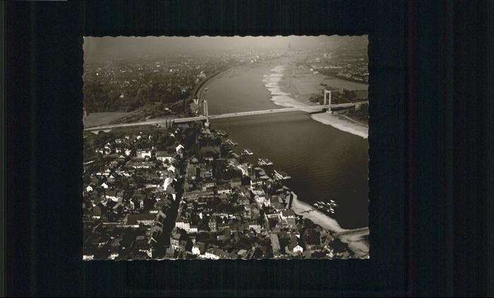 Rodenkirchen Koeln Fliegeraufnahme