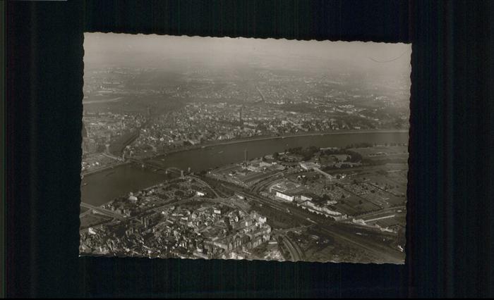 Koeln Rhein Fliegeraufnahme