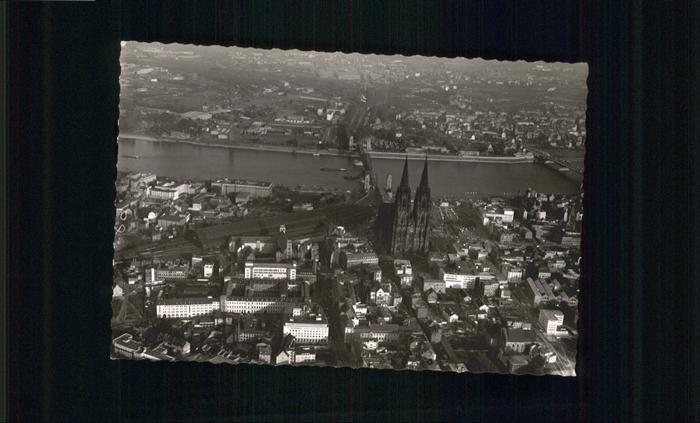 Koeln Rhein Fliegeraufnahme