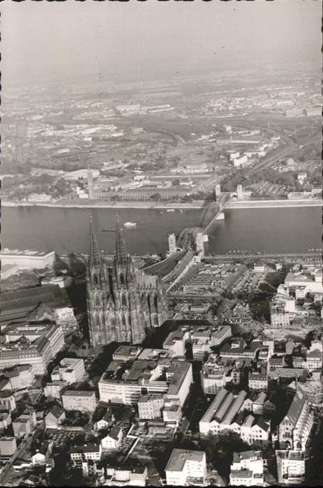 Koeln Rhein Fliegeraufnahme