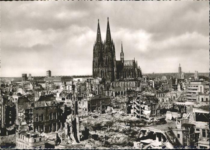 Koeln Rhein Zerstörte Innenstadt
