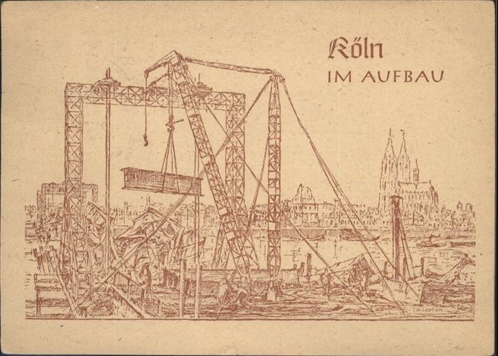 Koeln Rhein im Aufbau