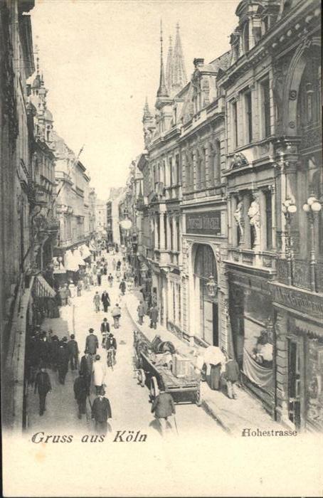 Koeln Rhein Hohestrasse Kutsche