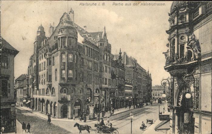 Karlsruhe Baden Kaiserstrasse Kutsche