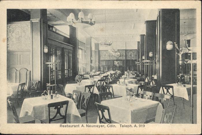 Koeln Rhein Restaurant A Neumeyer