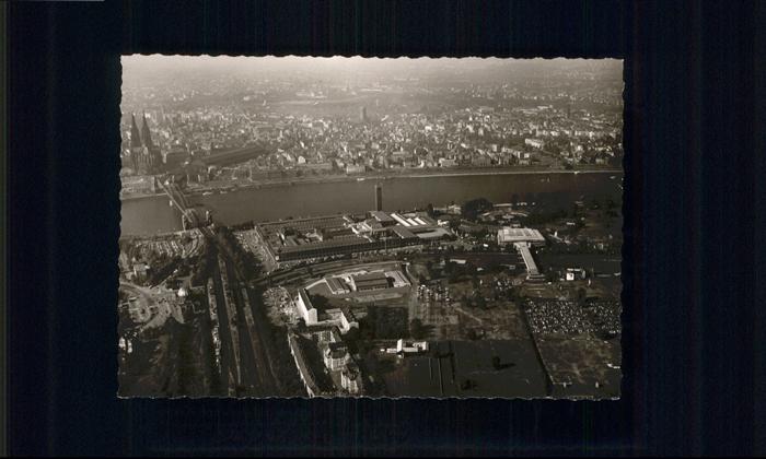 Koeln Rhein Fliegeraufnahme