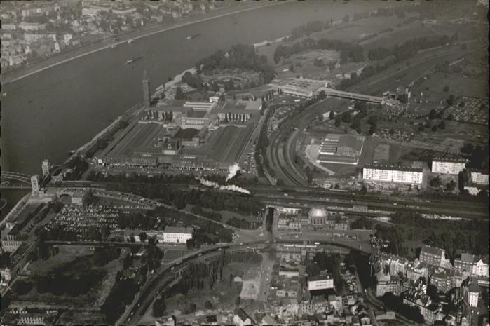 Koeln Rhein Fliegeraufnahme