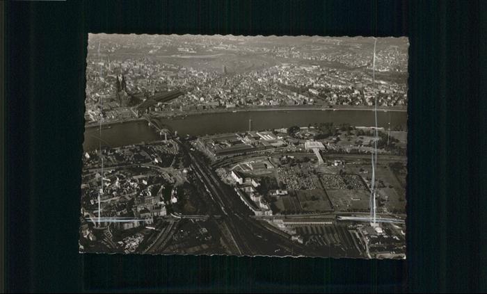 Koeln Rhein Fliegeraufnahme