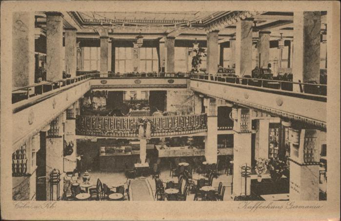 Koeln Rhein Kaffeehaus Germania