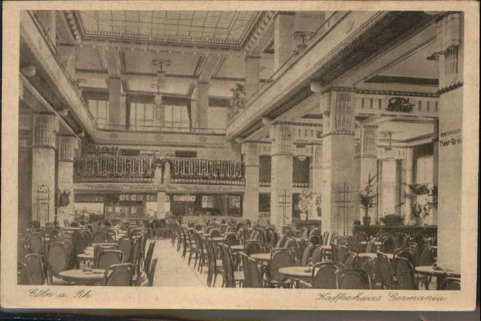Koeln Rhein Kaffeehaus Germania