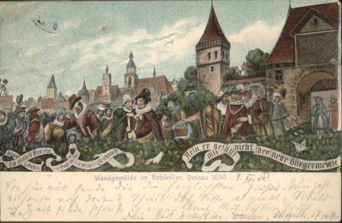 Dessau-Rosslau Waldgemälde im Ratskeller