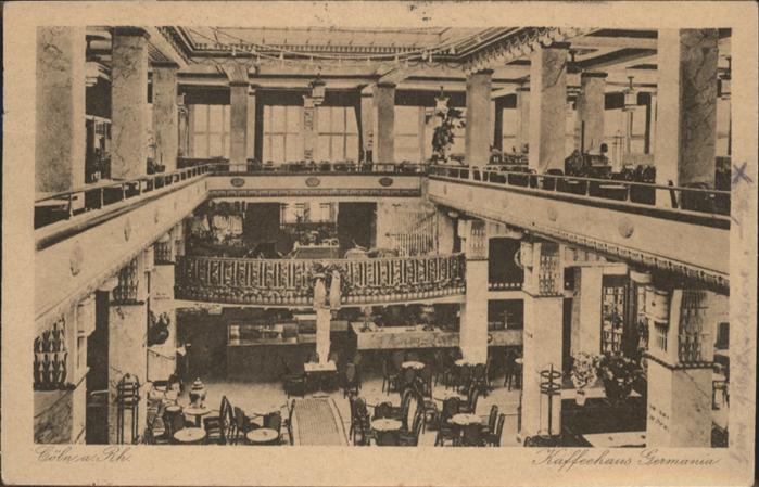 Koeln Rhein Kaffeehaus Germania