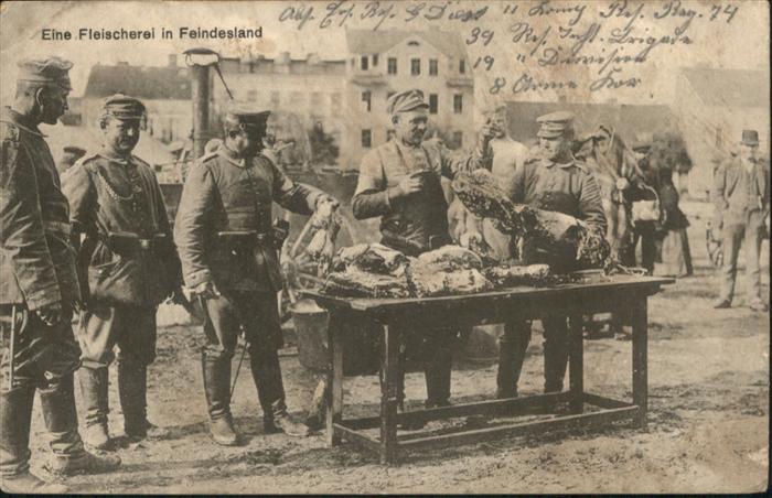 Soldatenleben Fleischerei