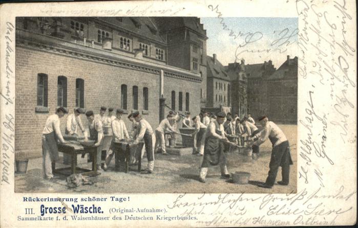 Soldatenleben Grosse Wäsche waschen