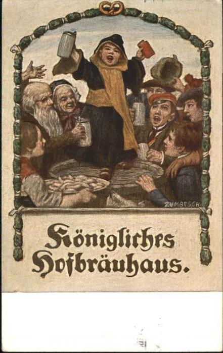 Muenchner Kindl Hofbräuhaus Bierkrug Brezel