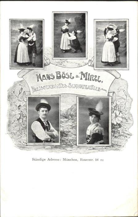 Tanzen Schuhplattler München Hans Bösl Mirzl