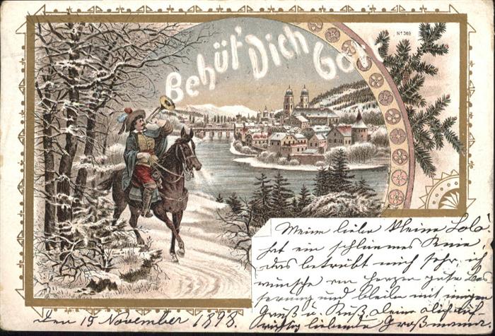 Trompeter Scheffel Behüt dich Gott Pferd