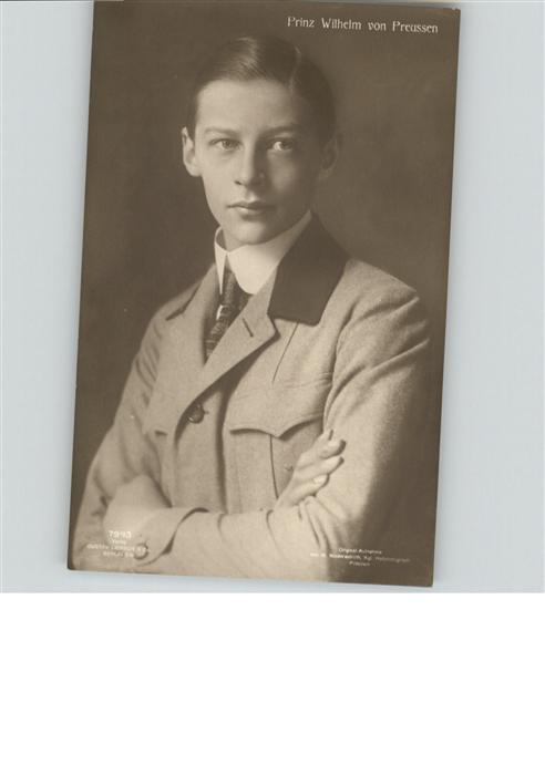 Adel Preussen Prinz Wilhelm