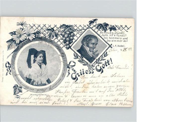 Trachten Hebel Weintrauben Markgräflerin