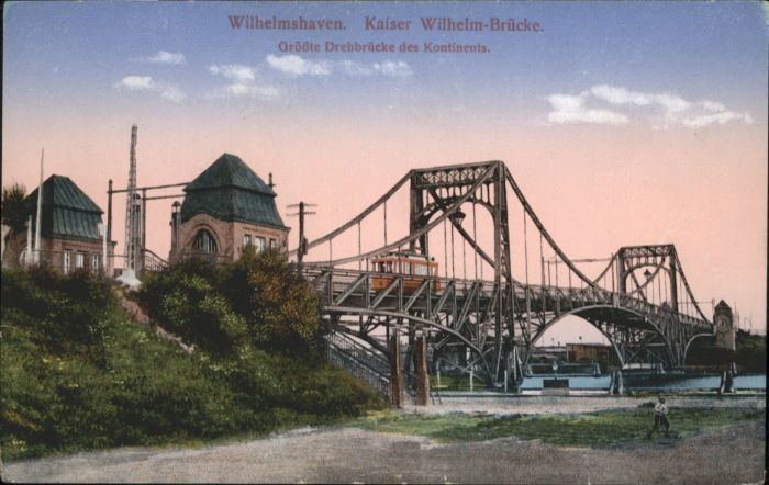 Wilhelmshaven CITY Kaiser Wilhelm Bruecke Drehbruecke *