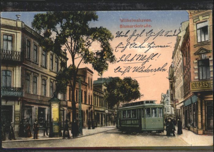 Wilhelmshaven Bismarckstrasse Strassenbahn