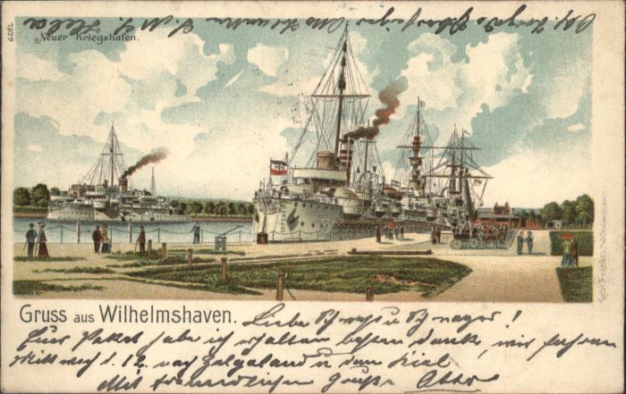 Wilhelmshaven Neuer Kriegshafen Schiff
