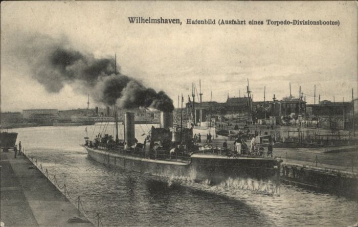 Wilhelmshaven Hafenbild Torpedo Divisionsboote