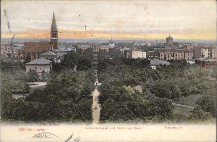 Wilhelmshaven CITY Christus Kirche Adalbertstrasse Wasserturm