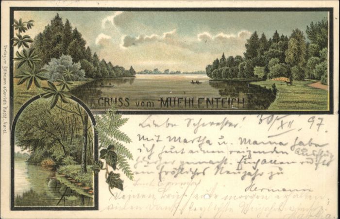 Borgstede [Stempelabschlag] Mühlenteich